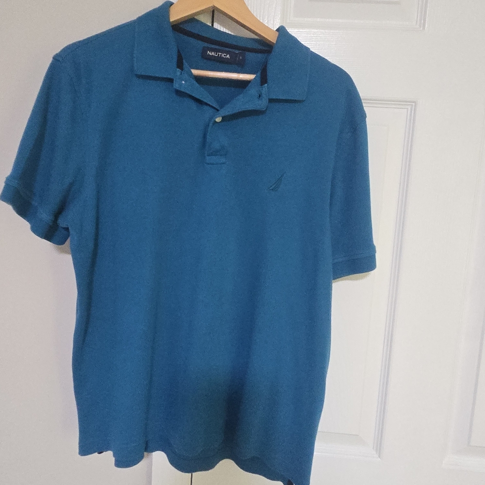 Nautica Men's Teal Polo Shirt